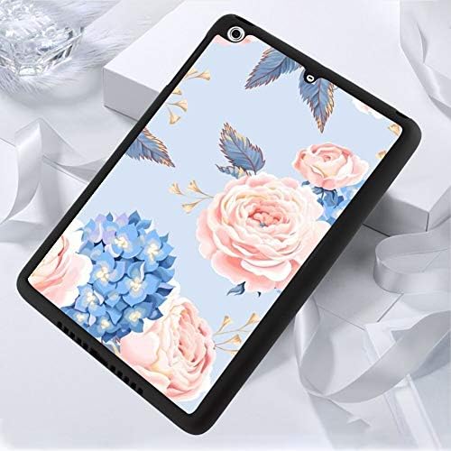 Case for iPad Mini 2, Pink and Blue Flowers Slim Fashion Simple TPU+PC Double Protection Durable Shockproof Back Cover for iPad Mini 2