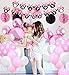 KREATWOW Pink Minnie Themed Party Supplies Decorations Minnie Happy Birthday Banner Headband for Birthday