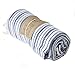 GUTE Turkish Bath Beach Hammam Towels, Large Hamam Towel Wrap Pareo Fouta Throw Peshtemal Towel Set of 6 100% Natural Turkish Cotton Foua Blanket Set (Vegas)