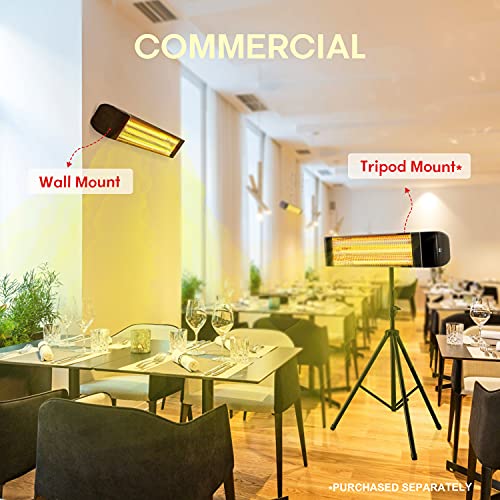 Outdoor Patio Heater,Colliford 900/1500W Wall Mounted Heater with