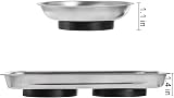 Okllen 6 Pc Magnetic Parts Tray Set Stainless Steel Heavy Duty Screw Nut Bolt view 4