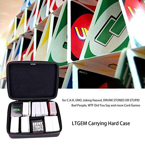 image for LTGEM EVA Hard Portable Travel Case for Card Games. Hold up to 1600 Ca