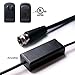 TV Antenna, ANTV Indoor Antenna with Amplified Signal Booster Device, 40 Mile Range, High Performance 10Ft Coaxial Cable, HDTV Antenna Free for 1080p 4K Read, Piano Black,1-Pack (Upgrade Version)