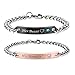 COAI His Beauty Her Beast Stainless Steel His and Hers Couple Bracelets