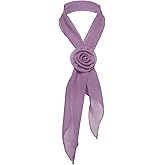 Rzmtaol Flower Scarf for Women and Girls, Women's Neck Scarf Removable Rose Long Scarves, Headband for Party Daily Dress