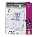 Avery Economy Clear Sheet Protectors, Acid Free, Case Pack of 5 (75091)