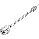 MECCANIXITY Stainless Steel Float Switch 100mm Rod 220V DC 0.5A Vertical | Water Level Sensor M10 Thread Single Tank Liquid Level Controller for Pump Alarm