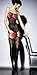 Women's Sexy Lingerie Fishnet Open Crotch Body Stocking Bodysuit Nightwear (Black)