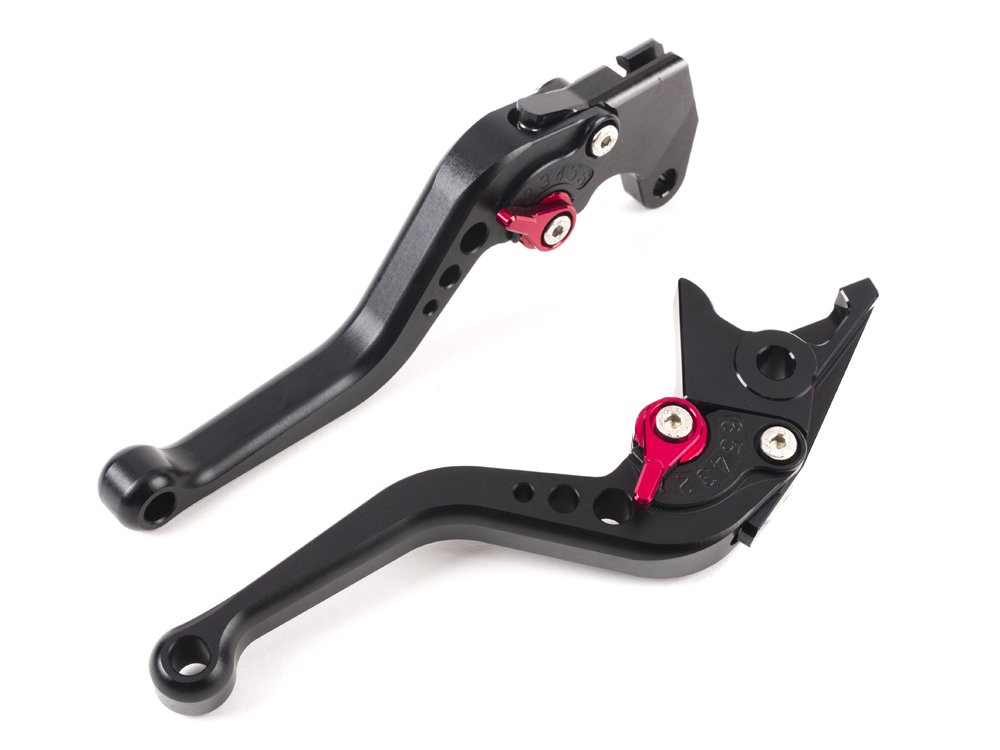 Motorcycle Short Brake Clutch Levers Adjustable Aluminum CNC for SUZUKI GSXR750 TL1000S GSXR600 GSXR1000 GSR600 SFV650 GLADIUS DL650/V-STROM GSR750 One Pair (F14/S248) SPL062