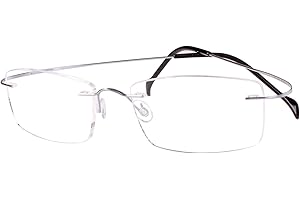 Agstum Pure Titanium Rimless Frame Prescription Hingeless Eyeglasses Rx