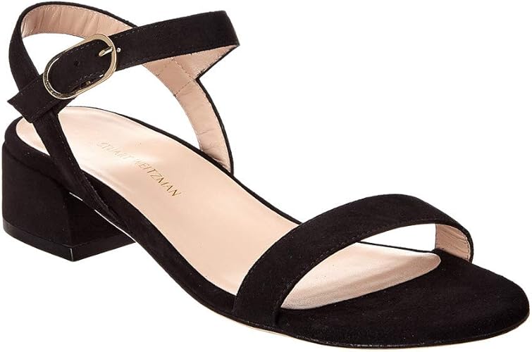 stuart weitzman black suede sandals