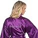 VEAMI Women's Short Kimono Robe-Majestic Violet-Small, Bridesmaid Edition