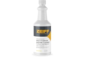 Zeiff Pro-Grade Multi-Purpose Probiotic Enzyme Cleaner - Pet Stain and Odor Remover, Drain Cleaner - Powerful Cleaning & Odor Eliminating Formula For Professional & Home Surfaces - 32 Ounce