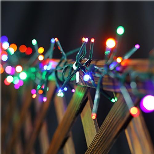 2 Pack Christmas Lights Outdoor String Fairy Lights, Total 400 LED 8 Flash Modes, Waterproof, multicolor, 11.4 Feet, for Christmas Tree, Room Decoration, Patio