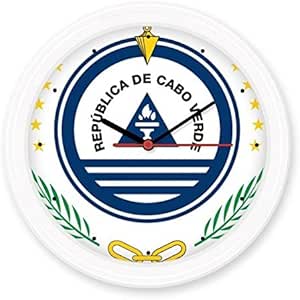 Emblema Nacional Cabo Verde país símbolo patrón Silent Non-ticking