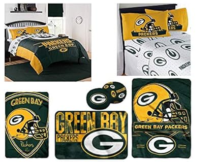 Green Bay Packers Complete Nfl Bedding Set Bed In A Bag Comforter