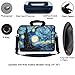 Meffort Inc 15.6 Inch Neoprene Laptop Bag – Water Resistant, Reinforced Zipper, Adjustable Shoulder Strap, Extra Side Pocket, Fits 15 to 15.6 Inch Laptops - The Starry Night