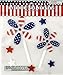 Regent Patriotic Flag Window Gel Sticker Cling Decoration Bundle of 7 Packages