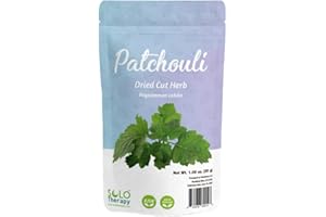 Solo Therapy Patchouli Herb 30 Grams, Resealable Bag, Pogostemon cablin, Rituals, Purifying, Metaphysical, Meditation, Cleansing, Altars, and Wicca, Patchouli Dried Herb - Product from India