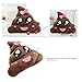 BESTOMZ Poop Plush Pillow Round Cushion Toy Brown Pink, 35 x 35 x 10 cm (Poop Girl)