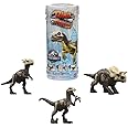 Mattel Jurassic World Dino Reveal Dinosaur Toys, Unpack Surprise & Warm Water Uncovers Full Decoration, 5 to 7 Inches, Specie