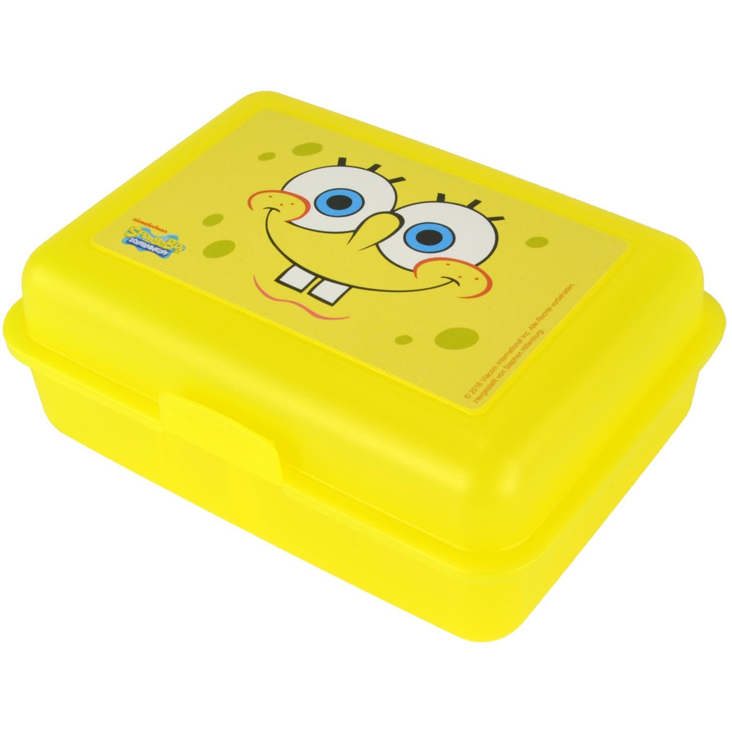 Spongebob Schwammkopf 126276 Lunch Box, Plastic, Yellow