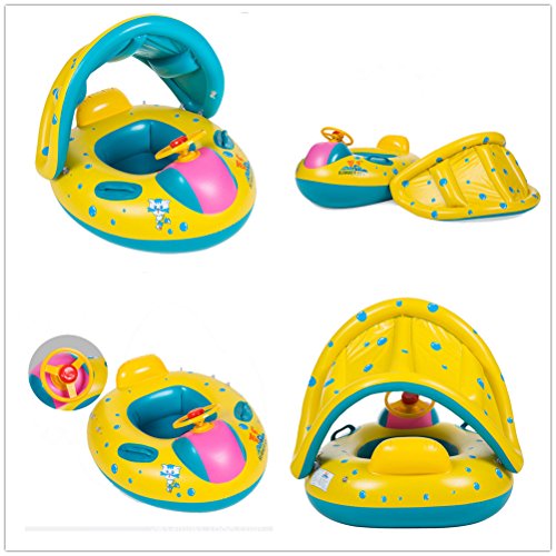image for IROCH Baby Swimming Float Baby Floats Baby Swimming Float Boat with Su