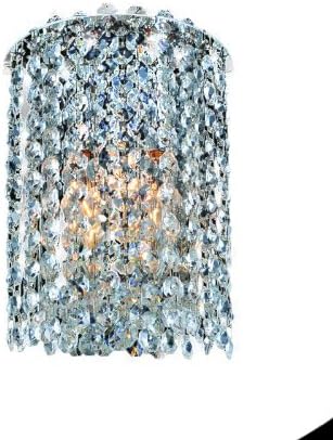 Allegri Lighting 11661-010-FR001 Millieu-Metro 2-Light Wall Sconce with Clear Firenze Crystal, Chrome Finish