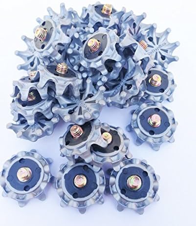 QHALEN 28pcs Golf Shoe Spikes Stinger Screw Small Metal Thread Spikes Cleats Fit Foot Joy Footjoy For Golf Sports shoes