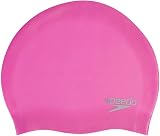 Speedo Unisex Youth Plain Moulded Silicone Swimming Cap Blue view 7