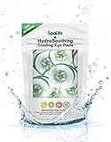 Spa Life Cucumber Hydro Soothing Cooling Eye Pads - 2 Packs (12 Treatments Each) (Choose from Orange Kiwi Strawberry Cucumber or Aloe)