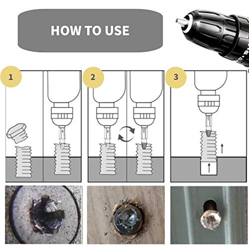 Damaged Screw Extractor Set, 22 + 5 PCS Stripped Screw Extractor Kit