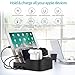 Cell Phone Charging Station Work for iPhone iwatch airpod and ipad - 6 USB Port Charger Docking Stand, Multi USB All in One Charger Dock Charge Your Multiple Devices at Same Time