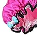 NKTM Girls Toddler Shower Cap, 2-Pack Cute Pink Shower Caps for Kids