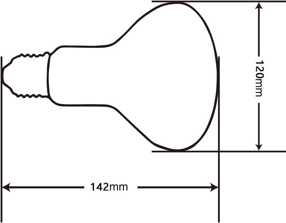 LUCKY HERP Reptile UVA UVB Mercury Vapour Bulb Lamp,E27 Screw Thread,100 Watt,160 Watt Available,Clear (100 Watt) - Image 5