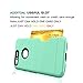 Google Pixel Xl Case,Anoke [Credit Card Slots Holder][Not Wallet]Hard Plastic PC TPU Soft Hybrid Shockproof Heavy Duty Protective Cover Case For Google Pixel Xl 2016 KC2 Mint