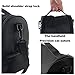 Nex Lunch Bag Double Cooler Carry Bag Insulated Tote Large Capacity with Adjustable Shoulder Strap and Zip Closure Travel Lunch Tote(Black)
