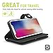 Gear Beast Flip Cover Dual Folio Case fits iPhone Xs/X Wallet Case Slim Protective PU Leather Case 7 Slot Card Holder Including ID Holder 2 Inner Pockets Stand Feature Wristlet for Men and Women