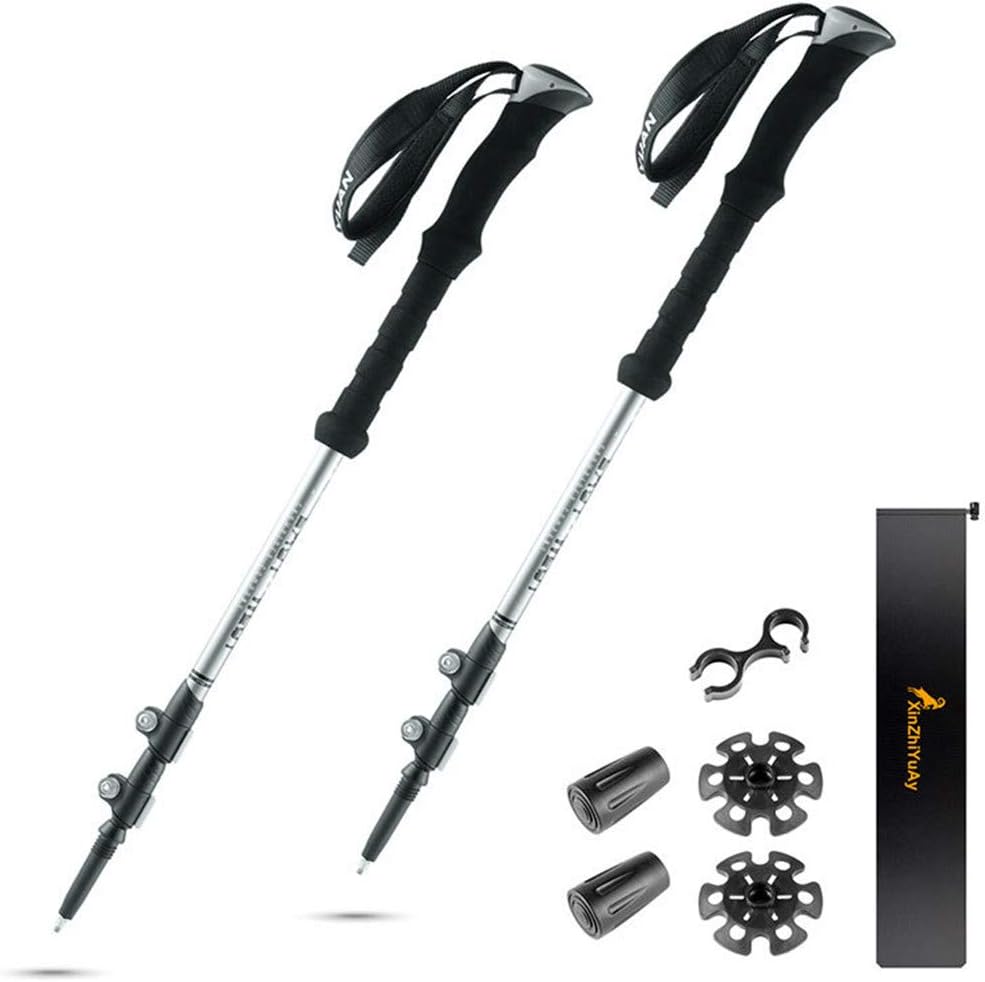 LHY A Pair of Hiking Stick Trekking Poles Straight Handle
