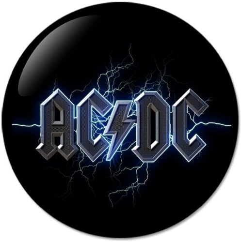 AC/DC : Rock Band #3 Music Collection Bottle Opener Round Button Badges With Refrigerator Magnet, NEW 2.25 Inch (58mm)