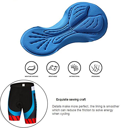 AKAAYUKO Cycling Shorts Men Padded Bicycle Riding Pants Bike Biking Cycle Wear Tights