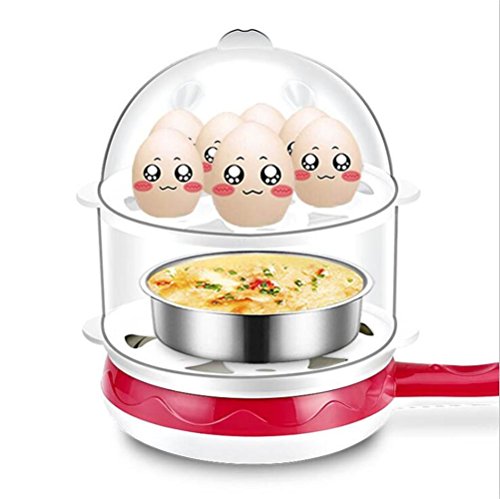 FFJTS Electric Non Stick Omelette Maker Frying Pan Egg Cooker Breakfast - Double, A