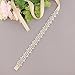 ULAPAN Rhinestone Bridal Belt Sashes for Women Dress, Diamond Wedding Belts Sash Ribbon for Bridesmaid Prom Gowns (champagne)