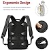 Tigernu Business Laptop Backpack,Travel Anti Theft Slim Computer Backpacks with USB Charging Port,Water Resistant Large College School Bags for Men/Women Fits Laptop & Notebook up to 15.6inch,Black