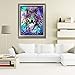 DIY 5D Diamond Painting by Number Kits for Adult,Full Drill Embroidery Cross Stitch Arts Craft Canvas Wall Decor-Wolf 11.8x15.7 inch