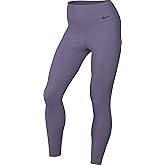 Nike Zenvy Women's Gentle-Support Mid-Rise 7/8 Leggings (DQ6015-509, Daybreak/Black) Size Medium