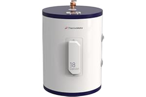 ThermoMate Tank Water Heater Electric, 18 Gallon Small Point of Use Residential Hot Water Heater for Washing & Shower, 120Volt 1500W Compact, Adjustable Thermostat, UL Listed