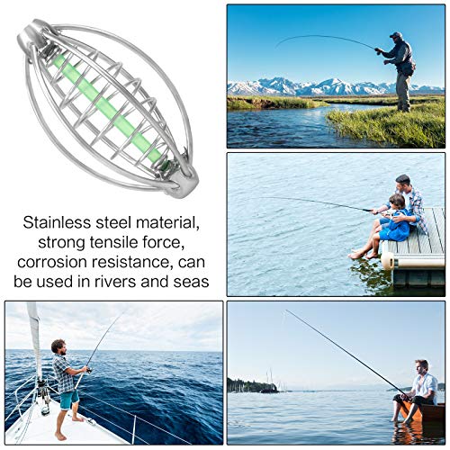 HUAYUE 5 Stück Angeln Inline Feeder Set Fischköder Futterkorb Method Feeder Fishing Feeders Futterspiralen Futterkorb… – Bild 8