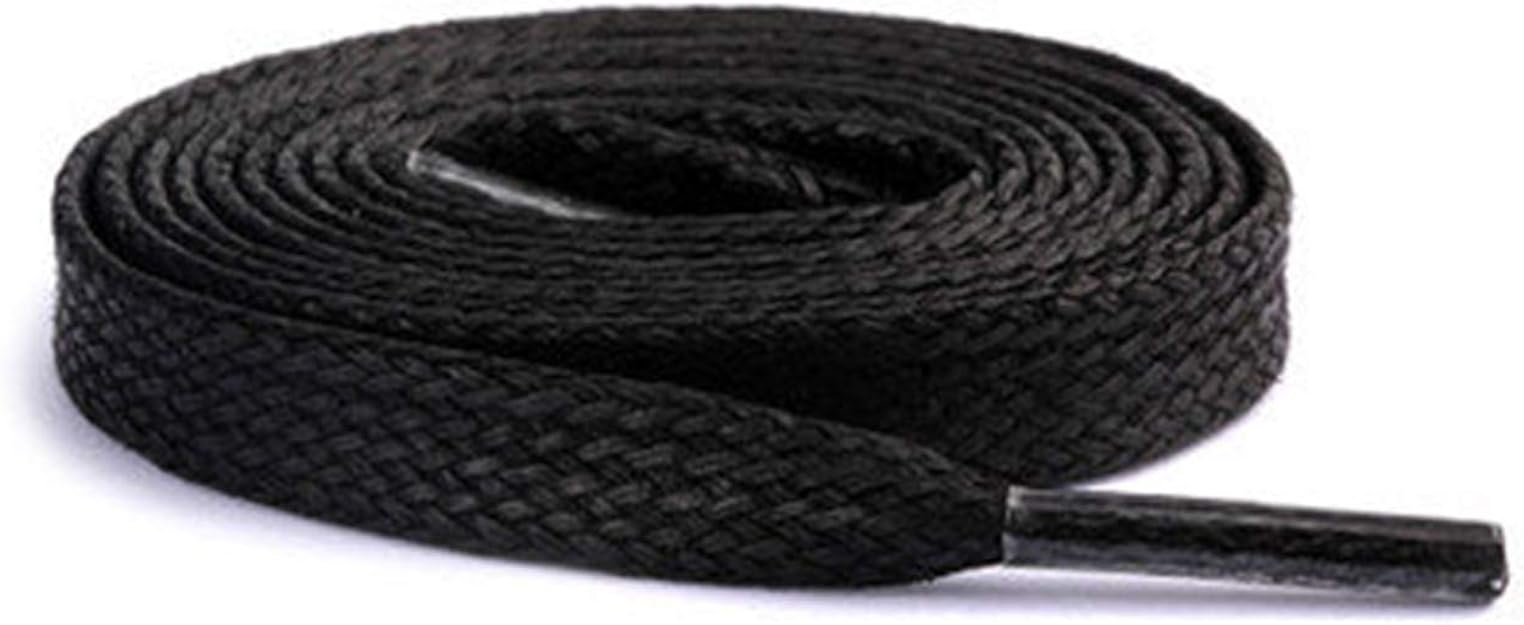 120cm/47" Black Flat Waxed Trainer Shoe laces Smart Laces® ideal laces