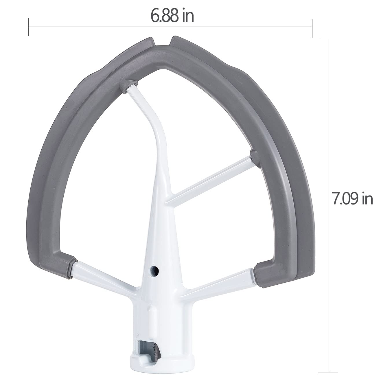 6QT Flex Edge Beater for KitchenAid Bowl-Lift Stand Mixer,6 Quart Flat Beater Paddle with Flexible Silicone Edge Bowl Scraper